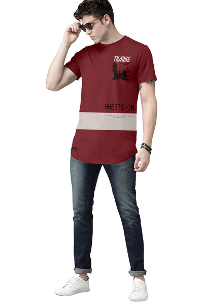 COLOR HUNT 100% Cotton Mens Crew Neck T- Shirt with Treding Prints