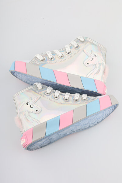 moon glow Unicorn Kız Çocuk Sneaker Unicorn Spor Ayakkabı Ortopedik Işıklı Unicorn Kız Çocuk Ayakkabı