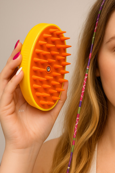 esy teknoloji Spa Etkili Buharlı Saç Masaj Tarağı & Saç Derisi Canlandırıcı