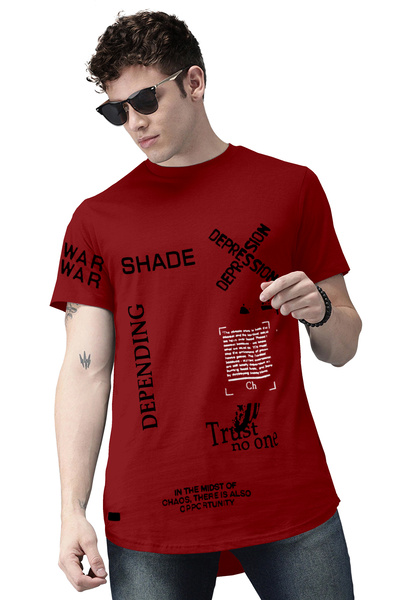 COLOR HUNT 100% Cotton Mens Crew Neck T- Shirt with Treding Prints