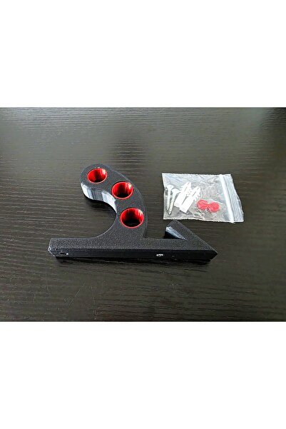 3dfabrick Kask , Mont ve Anahtar Duvar Askısı Kask Tutucu Mont Askılıklı Vida Dübel Dahil Siyah-Kırmızı