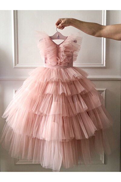 Da&Mira Kız Çocuk Lila Renk Doğum Günü Parti Özel Gün Elbisesi