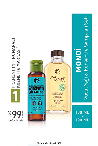 Yves Rocher Monoi Işıltı Vücut ve Konsantre Şampuan Seti