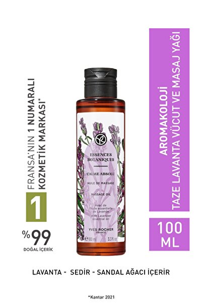 Yves Rocher Taze Lavanta Vücut ve Masaj Yağı-Aromakoloji- Vegan-100ml