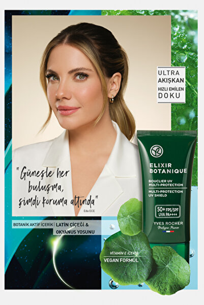Yves Rocher Bitkisel Antioksidan Elixir Botanique Leke Karşıtı 50SPF Yüz Güneş Kremi-E vitamini-30ml