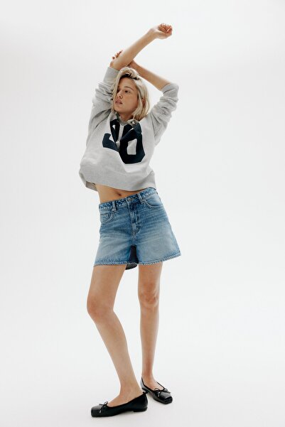 H&M Yüksek Belli Kot Şort