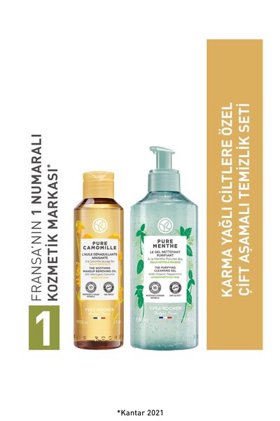 Yves Rocher Karma Yağlı Ciltlere Özel Çift Aşamalı Temizlik Seti-9916740