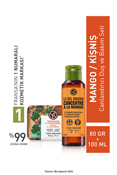 Yves Rocher Canlandırıcı Mango- Kişniş Duş ve Bakım Seti-9916872