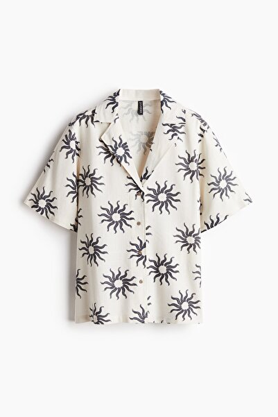 H&M Bol Kesimli Erkek Yaka Gömlek