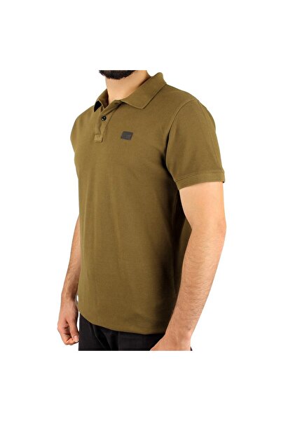 SailLakers Ανδρικό μπλουζάκι με λαιμόκοψη πόλο σε χακί χρώμα A+ Naples
