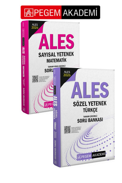 Pegem Akademi Yayıncılık Pegem Akademi 2026 ALES Türkçe Sözel Mantık Tamamı Ç...