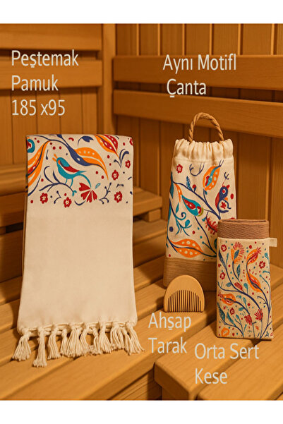 Hammamlife Peştemal Lale Çini Set