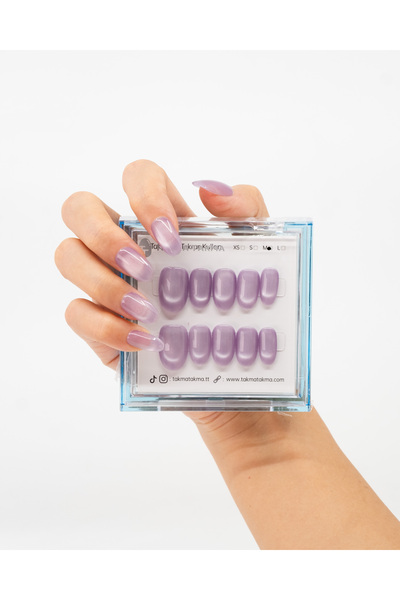 Takma Takma XS Beden 10'lu Mor Kısa Oval TT1218 Tekrar Kullanılabilir Protez ...