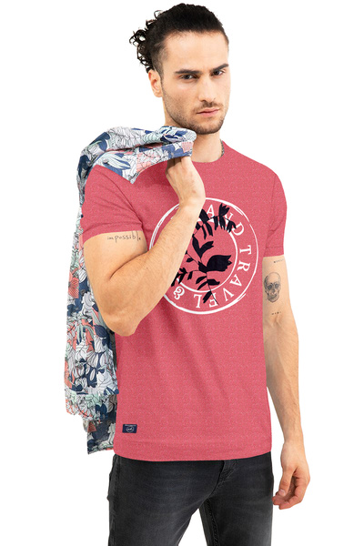 COLOR HUNT 100% Cotton Mens Crew Neck T- Shirt with Treding Prints
