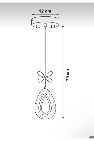 Marsel Lighting YAGMUR Model Gold 3 Renk Modu Ledli Kristal Taşlı Modern Salon Mutfak Oturma Odası Led Avize