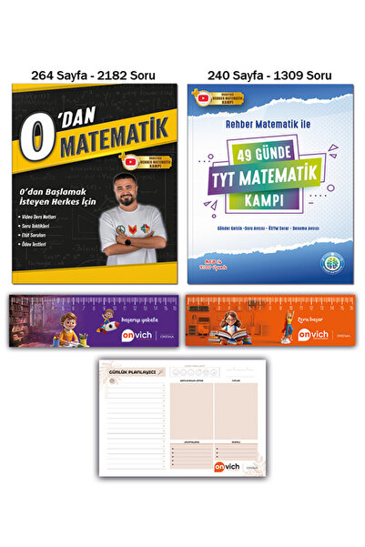 REHBER MATEMATİK YAYINLARI 49 Günde Tyt Matematik Kampı - 0 dan Matematik Set...