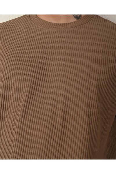 İLKCET MODA Men's Oversize Corded Ottoman Set - Lower and Upper Set