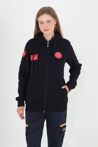 Ekg Medikal 112 Acil Sağlık Kapşonlu Polar (Unisex)