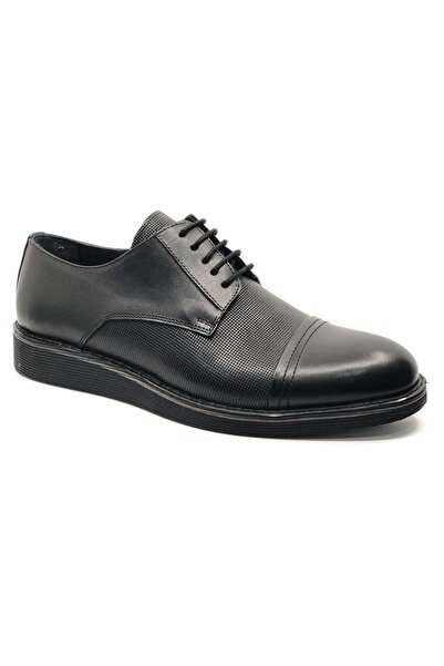 Kocamanlar Ayakkabı Berlino 701 Eva 100% Genuine Leather Men's Classic Shoes Black