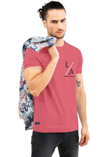 COLOR HUNT 100% Cotton Mens Crew Neck T- Shirt with Treding Prints
