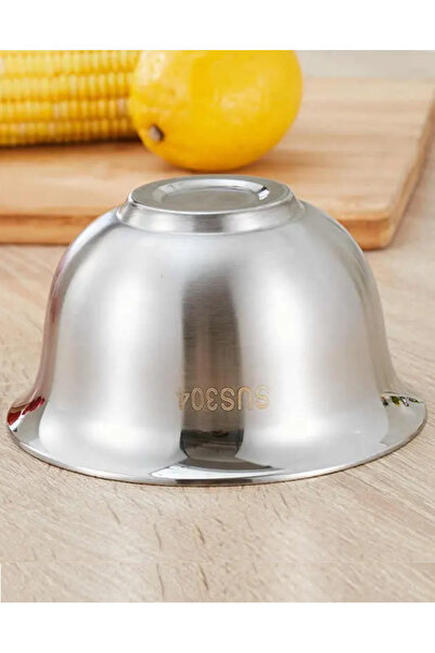 Smart Kitchen Set of 10 Double Wall Stainless Steel Bowls Available in Sizes 12cm