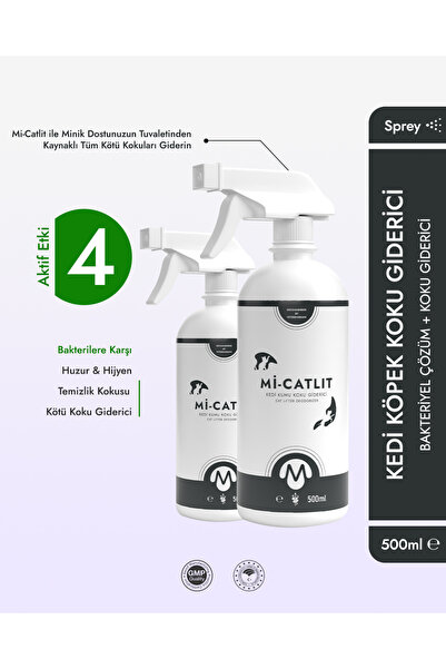 Miniklisi Kedi Kumu Koku Giderici 500 ml Mi-Catlit