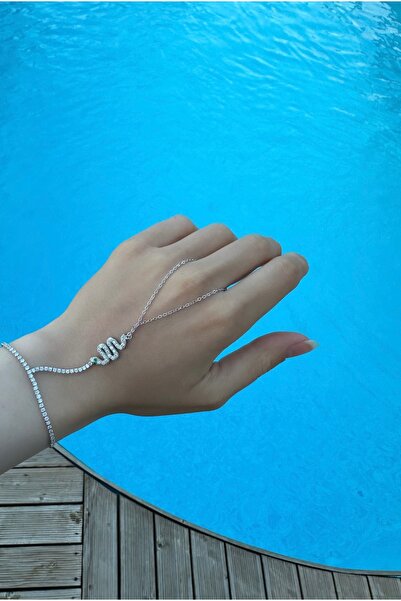 onse مجوهرات شاهمران Xuping من الفولاذ المقاوم للصدأ مع حجر ثعبان ومسار مائي