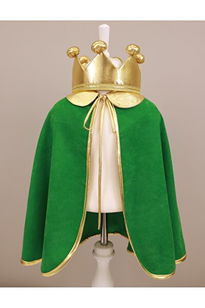 MudMarks Çocuk Pelerin ve Kral Tacı Seti