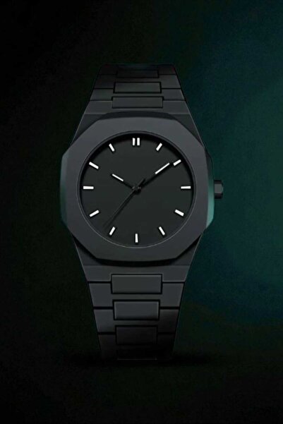 Neorney Silikon Kordonlu Şık Siyah ve Beyaz Kol Saati