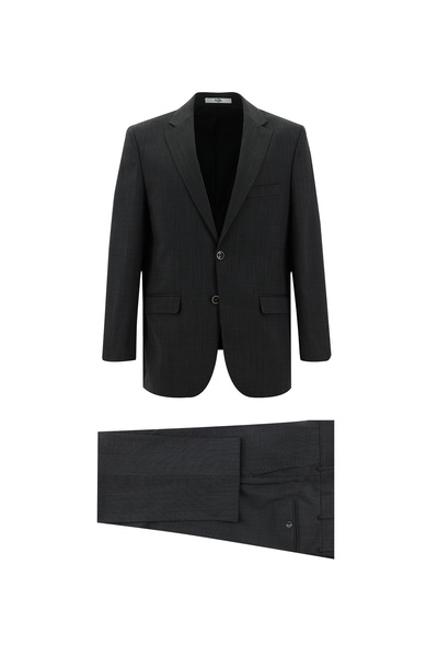 Abdullah Kiğılı Relaxed Fit Comfortable Cut Wool Classic Patterned Suit