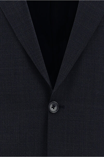 Abdullah Kiğılı Relaxed Fit Rahat Kesim Yünlü Klasik Desenli Takım Elbise