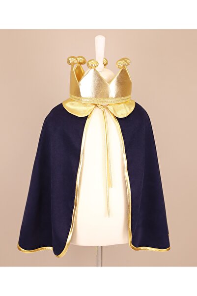 MudMarks Çocuk Pelerin ve Kral Tacı Seti