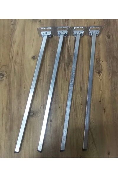 HAMADEX 50 cm 4 Adet Metal Ayak, Katlanır Metal Sofra Ayağı, Masa Ayağı Yer S...