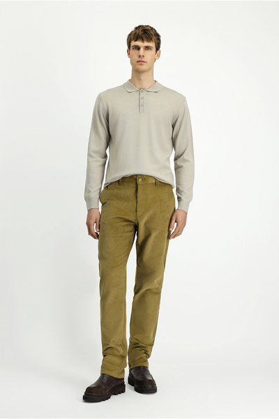 Kiğılı Regular Fit Kalın Fitilli Pamuklu Kadife Pantolon