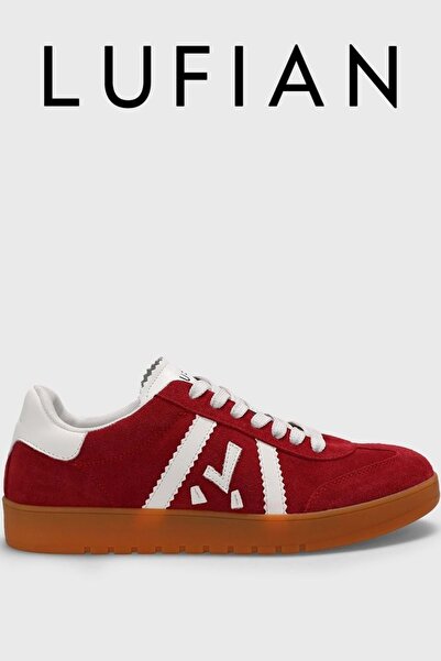 Lufian 111230262 Nelson Sneaker Men's Leather Shoes Red