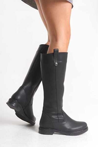 DYG STORE Modern Women's Boots with Black Buttons 142501