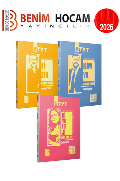 Benim Hocam Yayınları Yks Tyt Sayısal Bölüm Video Destekli Konu Anlatımı Ders Notları 3'lü Set