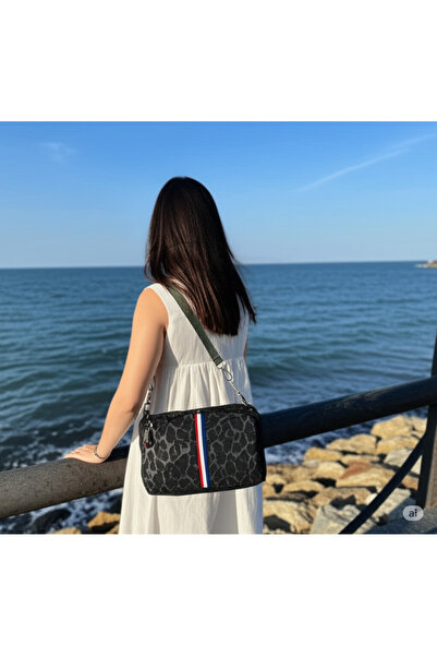 NİLZEND Leopar Yan Çapraz Kot Çanta özel tasarım