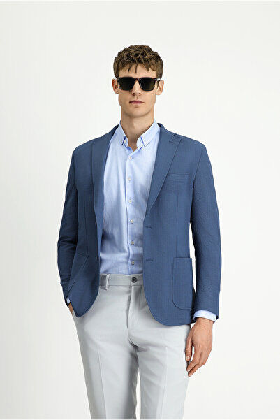 Kiğılı Techno-Line Relaxed Fit Comfortable Cut Patterned Waffle Sports Jacket