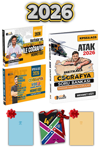 MEHMET EĞİT 2026 MEB AGS KPSS Efsane Coğrafya Seti Mehmet Eğit