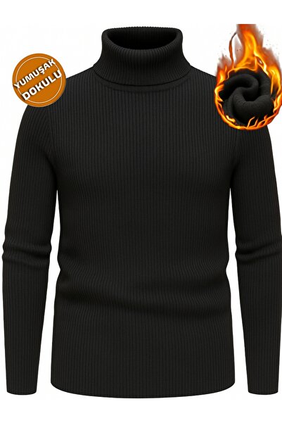 EMKA GİYİM Pulover Slim Fit pentru bărbați, tricotaj cu gât