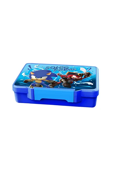 SEGA Sonic the Hedgehog Bento Lunch Box with Cutlery – Blue