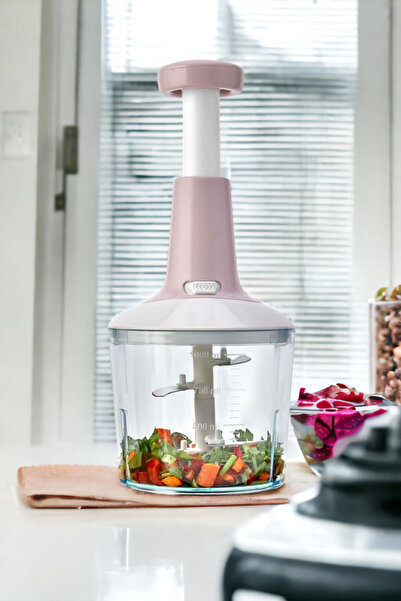 Comprox Hand Rondo, Bass Cutting Practical Hand Robot 1000ml New Generation Chopper, Manual Chopper with 5 Blades