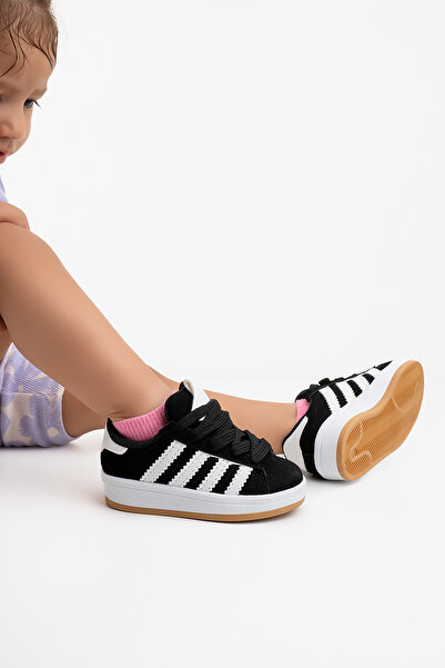 Blyss Baby Kids Daily Black White Elegant Comfortable Sports Shoes Sneaker