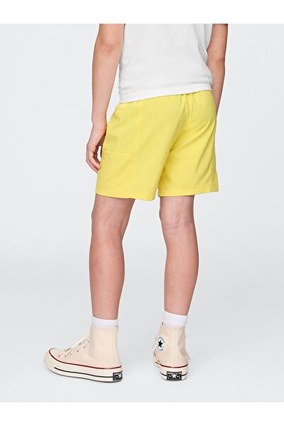 GAP Erkek Çocuk Limon Sarısı Pull-On Hybrit Kargo Şort