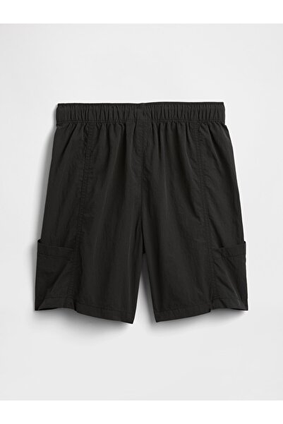 GAP Erkek Çocuk Siyah Pull-On Hybrit Kargo Şort