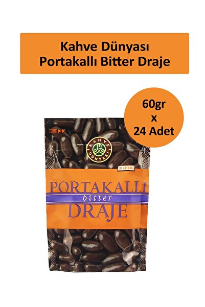 Kahve Dünyası Kahve Dünyası Portakallı Bitter Draje 60 gr x 24 Adet