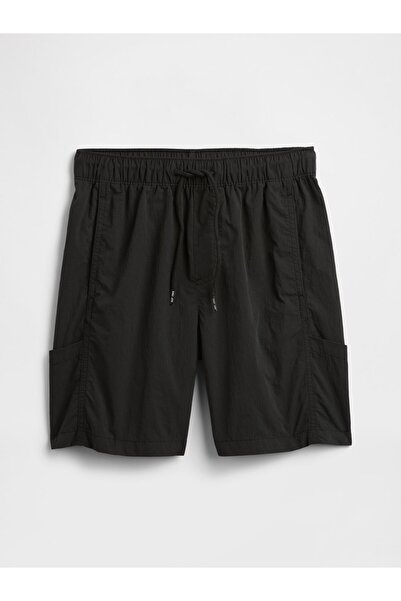 GAP Erkek Çocuk Siyah Pull-On Hybrit Kargo Şort