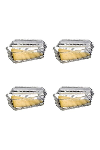 Paşabahçe 97711 Frigo 4-Piece Butter Storage Container