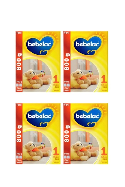 Bebelac 1 Bebek Sütü 0-6 Ay 800 gr X 4 Adet -KOFRE